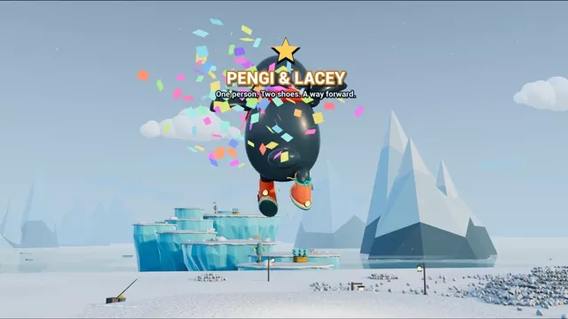 Pengi and Lacey team up in a burst of confetti